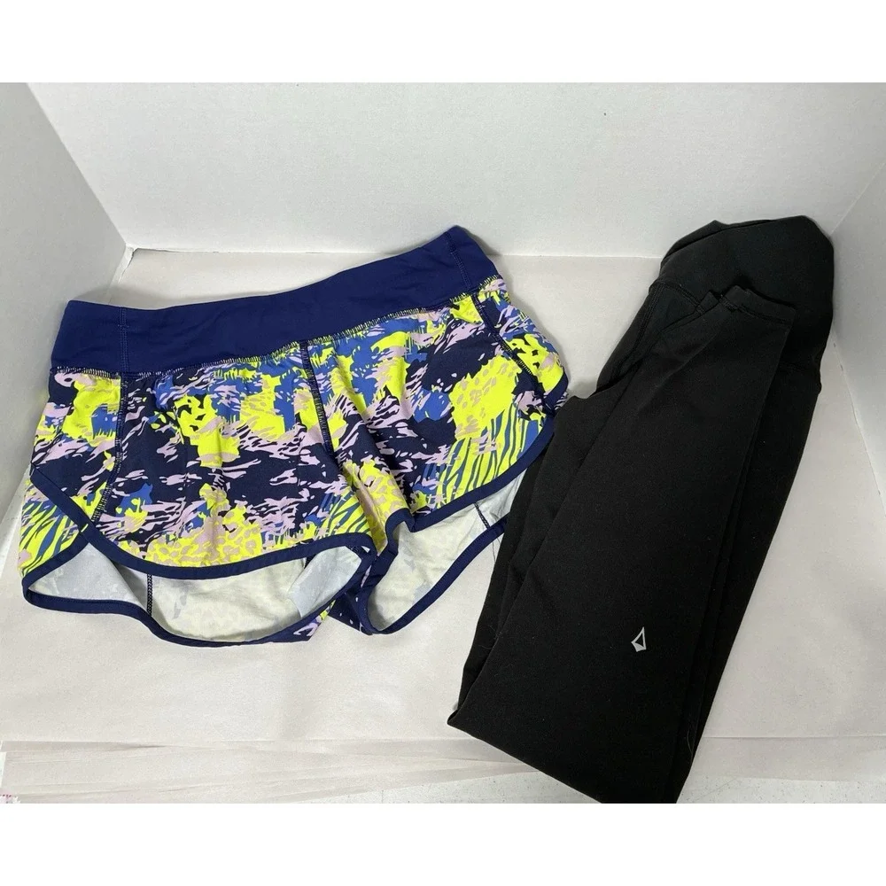 Ivivva By Lululemon‎ Girls Sz 14 Lot Leggings And Shorts Athletic Pull On